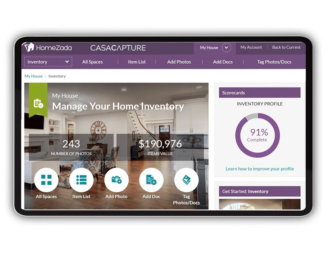 Home Inventory App & Guides - CasaCapture